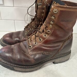 Ariat Men's Dark Brown Lace-Up Work Boots
